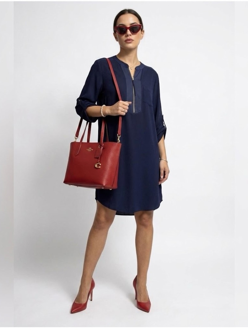 Trina Turk Deep Blue shift dress size M